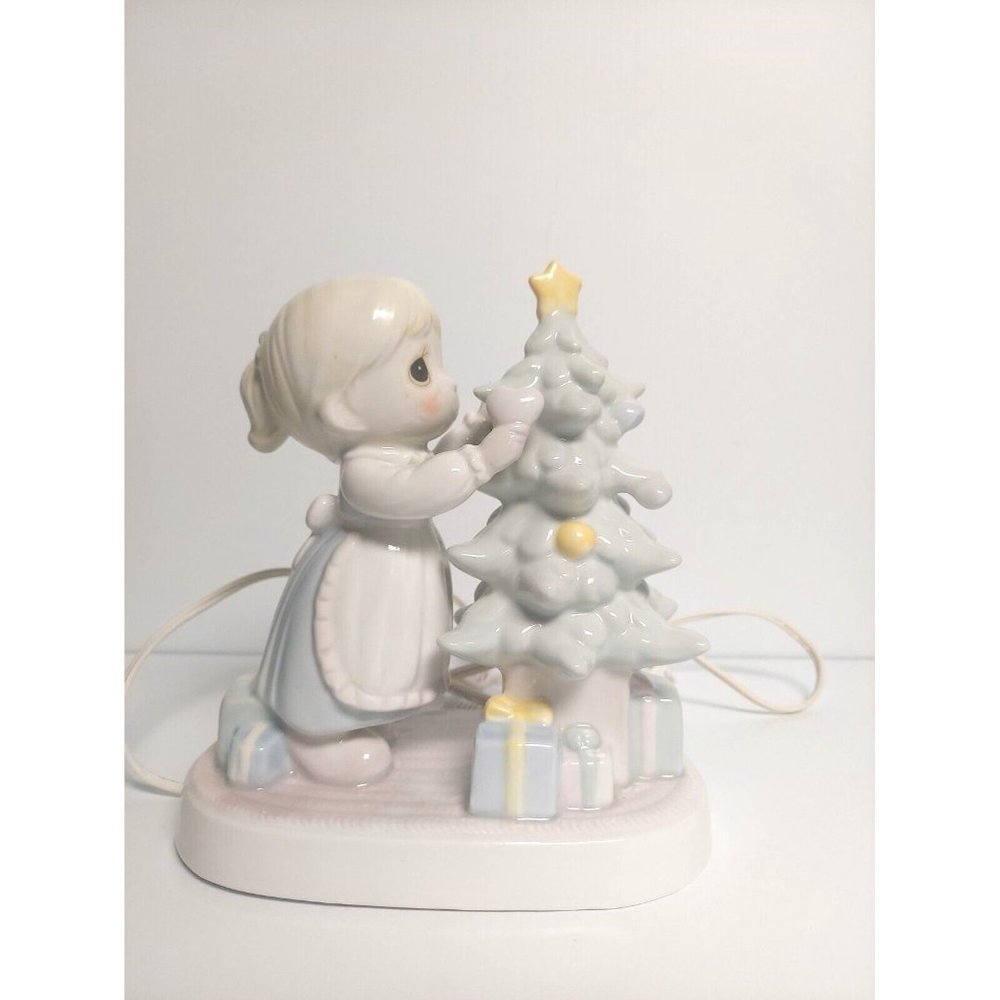 Precious Moments "God Cared Enough To Send‎ His Best" Porcelain Lamp Night Light